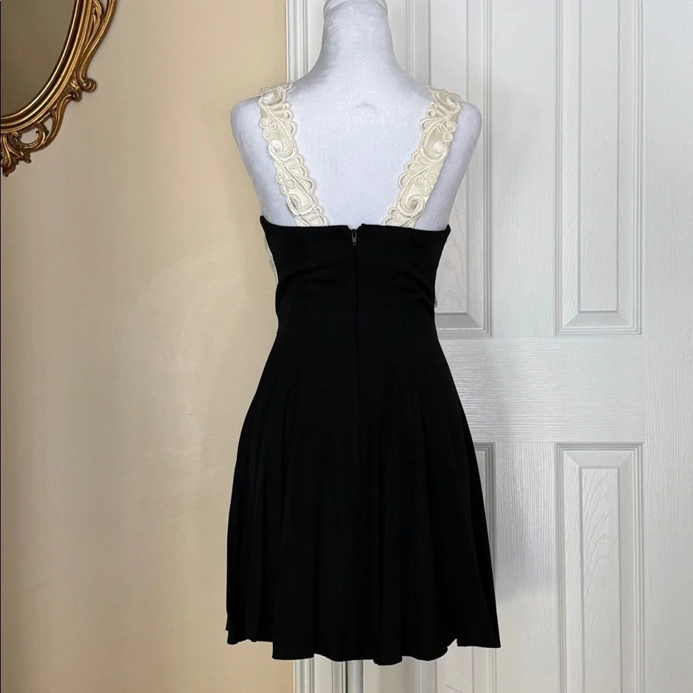 Gunne Sax Jessica McClintock Vintage Cocktail Dress Sleeveless Lace USA made 5/6 - Picture 3 of 9